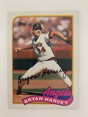 Bryan Harvey signed baseball card - Sports card
