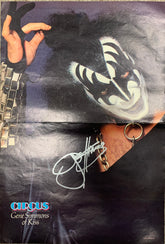 Kiss Gene Simmons signed insert poster