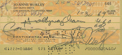 Laugh Ins Jo Anne Worley signed check