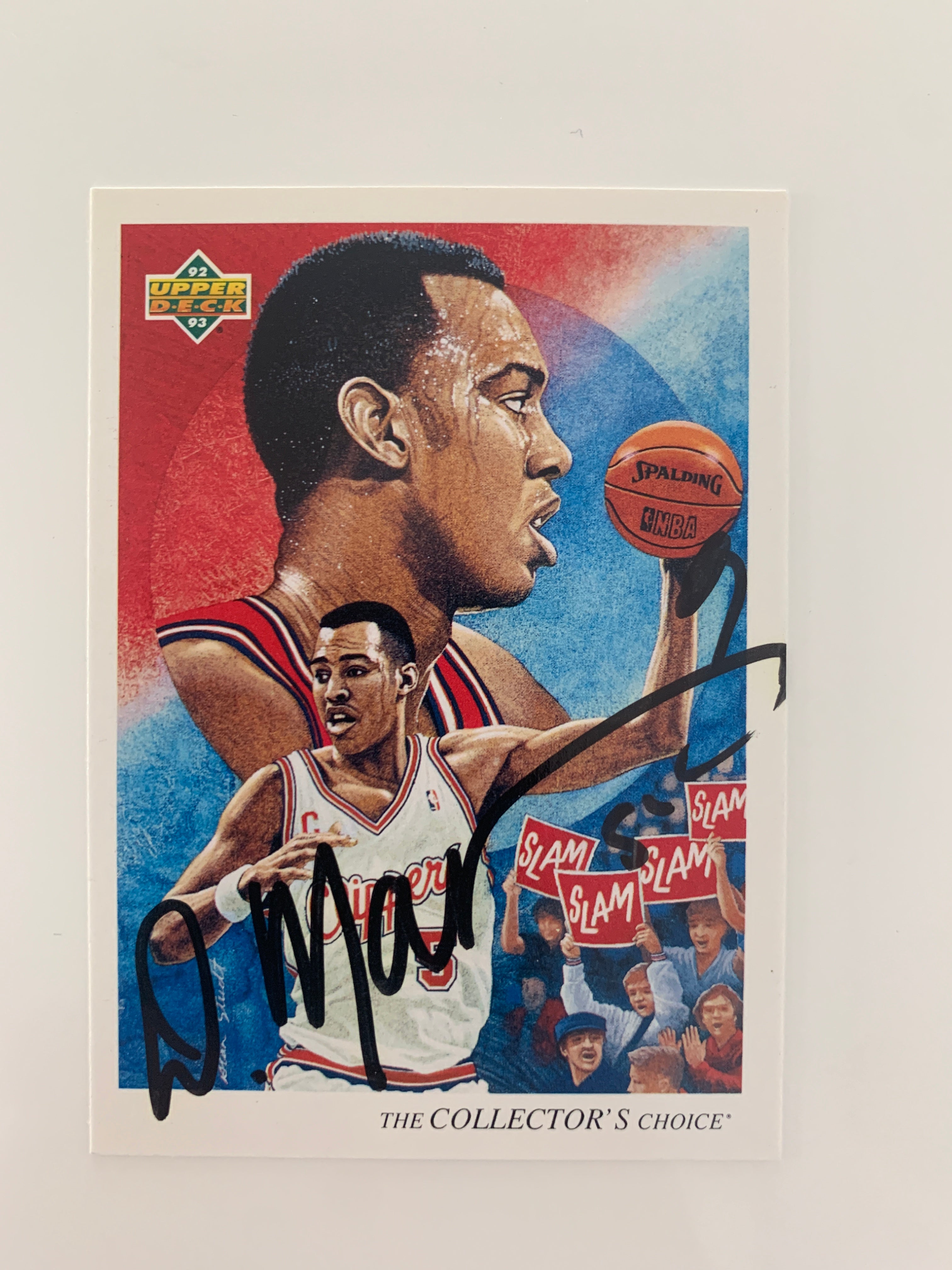 Danny Manning signed basketball card - Sports card