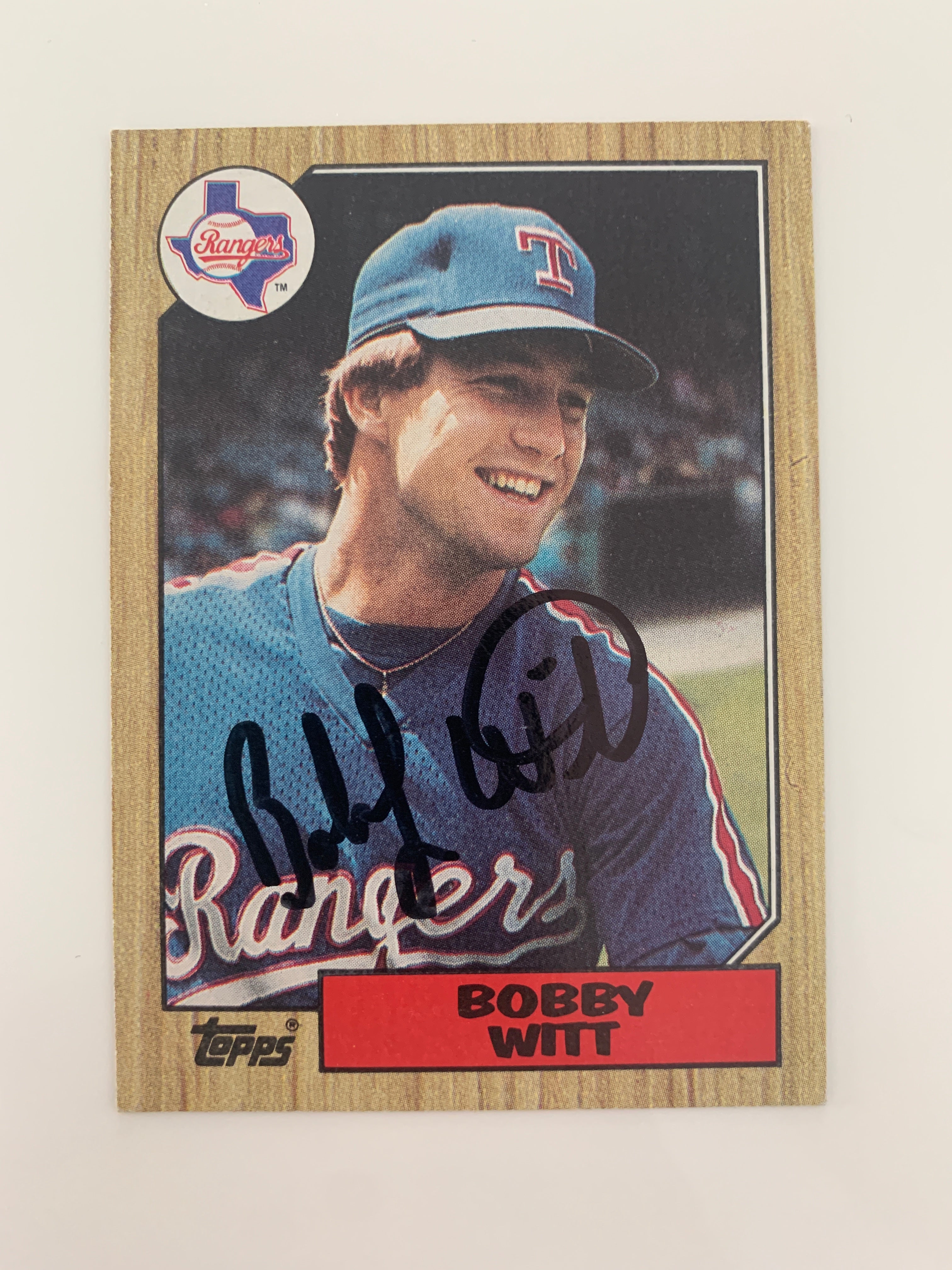 Bobby Witt signed baseball card - Sports card