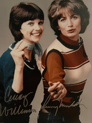 Laverne and Shirley signed photo