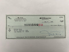 Mel Torme signed check