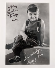 Little Rascals Gordon Lee Signed Photo