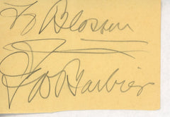 French illustrator George Barbier original signature