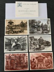 City of the Vatican architecture set of 6 cards