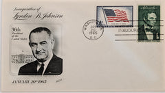 1965 Inauguration Of Lyndon B. Johnson First Day Cover - Jan. 20 1965