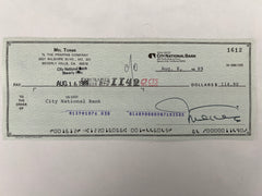 Mel Torme signed check