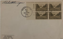 Robert Hannegan signed first day cover