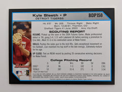 Kyle Sleeth Baseball Trading Card with 2004 Futures Game Game-Worn Jersey Swatch - Bowman First Year #BDP158 2004 -