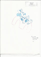 Disney Minnie Mouse original hand drawn art for Parker