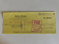 Zeppo Marx signed check