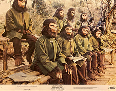 Roddy McDowall, Claude Akins, and Natalie Trundy "Battle for the Planet of the Apes" original Lobby Card