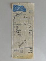 Desi Arnaz signed receipt