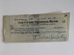 Deborah Kerr signed check