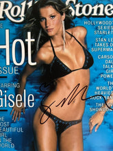 Supermodel Gisele Bündchen signed Rolling Stone Magazine cover photo