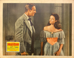 Randolph Scott and Gene Tierney "Belle Starr" original Lobby Card