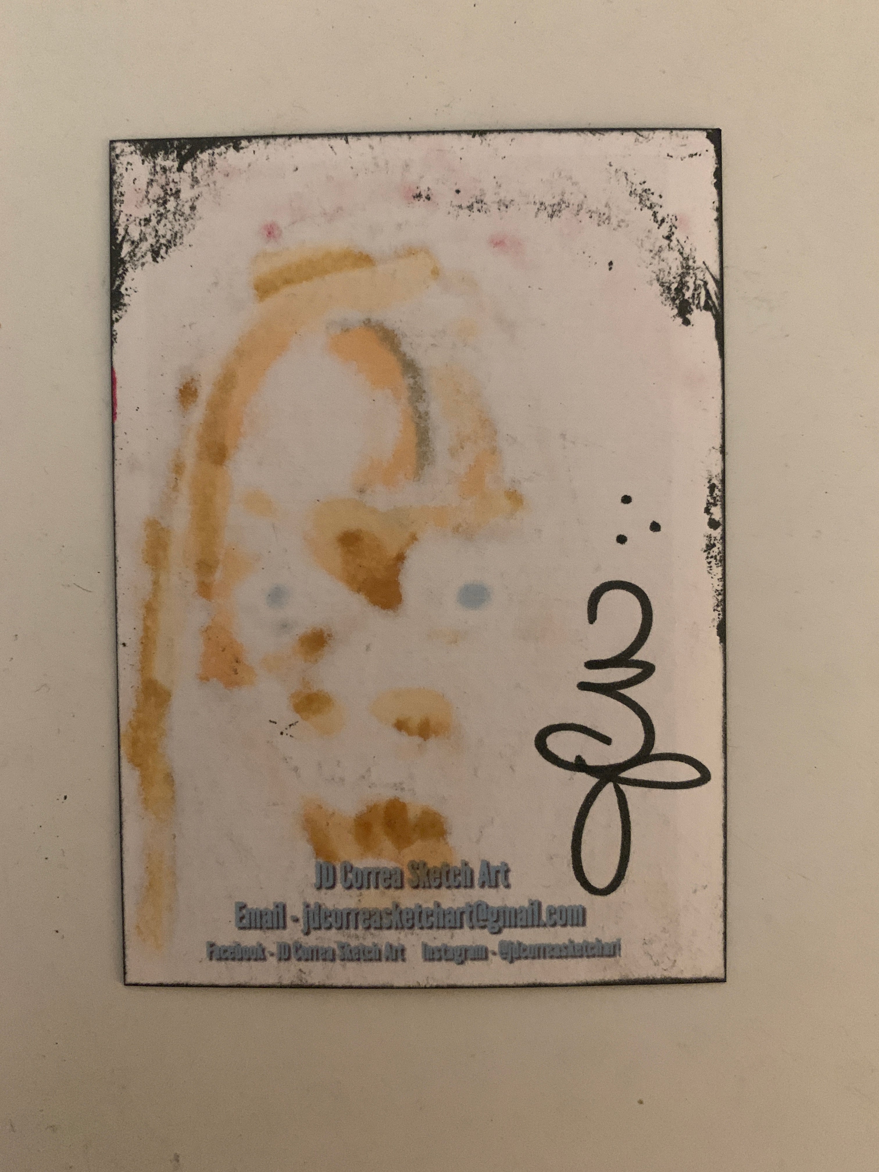 JD Correa hand drawn and signed sketch art - Art