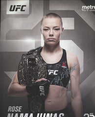 UFC Fighter Rose Namajunas signed photo