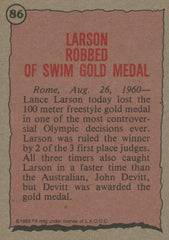 Olympian Lance Larson signed trading card