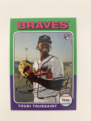 Touki Toussaint Braves signed Baseball Trading Card