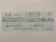 Samantha Eggar Star Wares consignment signed check