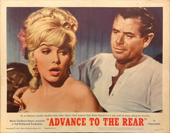 Glenn Ford, Stella Stevens, and Melvyn Douglas "Advance to the Rear" original Lobby Card