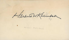 President Nixons Attorney Herbert Kalmboch signature cut