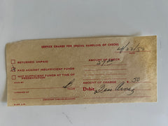 Desi Arnaz signed bank receipt