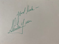 Bullitt Steve McQueen original signature