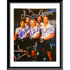 Pacific Blue original cast autographed photo - framed