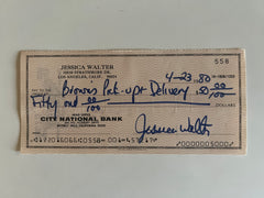 Jessica Walter signed check