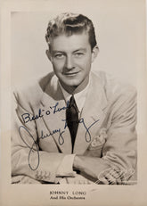 The Man Whose Long On Music Johnny Long Signed Photo