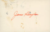 F Troop James Hampton signature cut