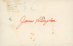 F Troop James Hampton signature cut