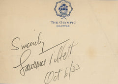 Lawrence Tibbett signature cut