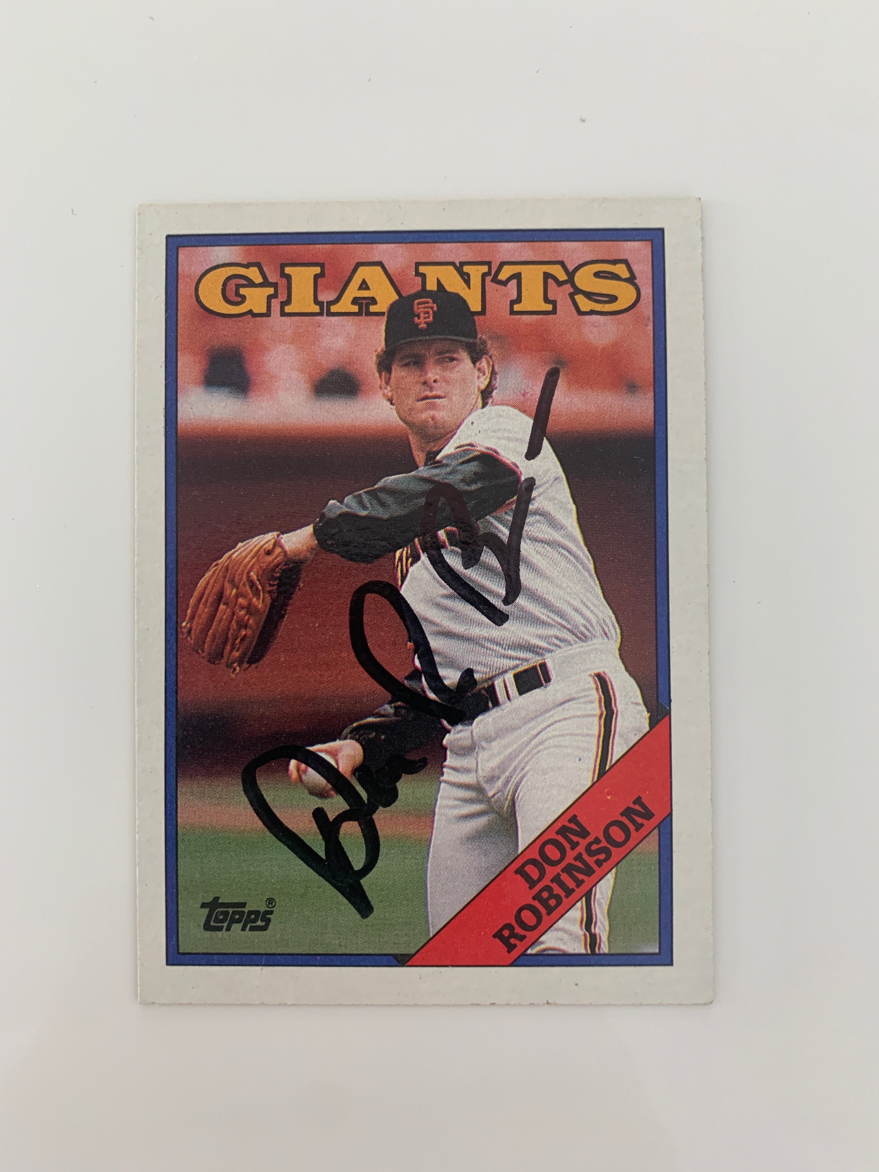 Don Robinson signed baseball card - Sports card