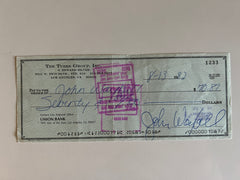 John Waybill signed check