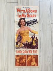 With a Song in My Heart original 1952 vintage movie poster