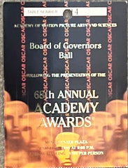 Original 1996 Admission Ticket to 68th Annual Academy Awards 