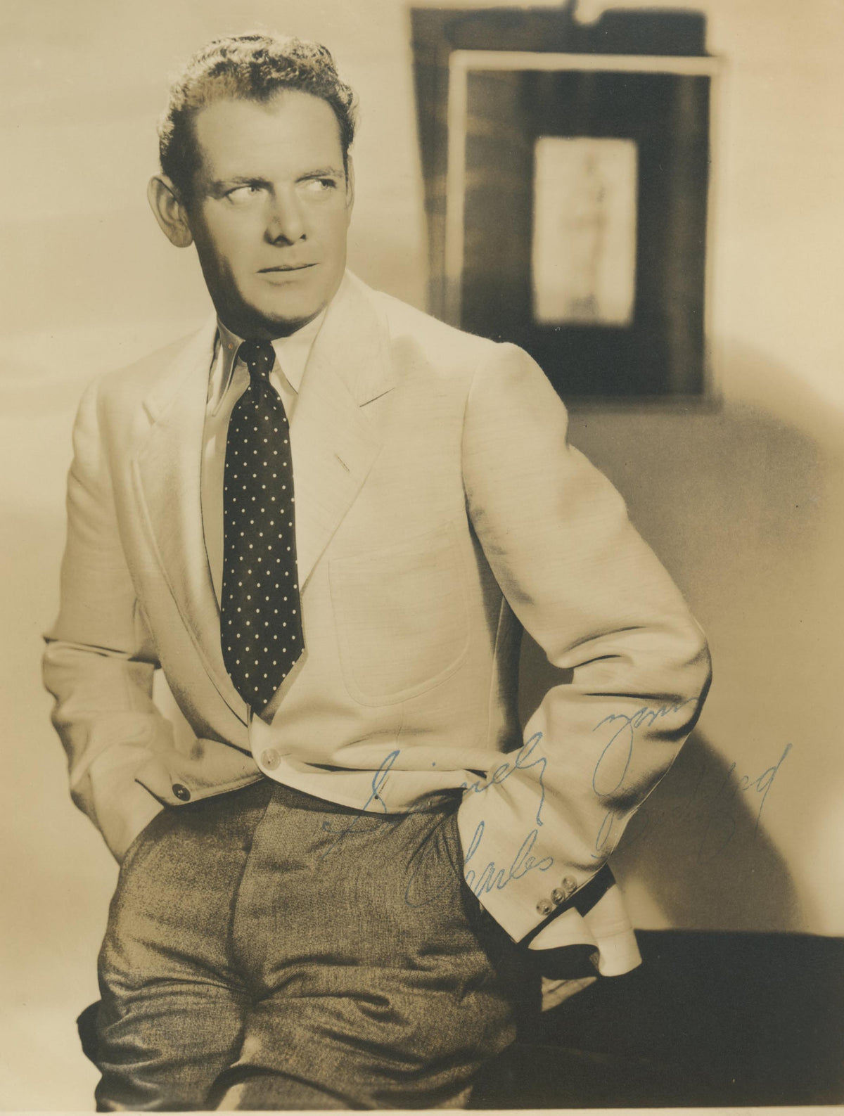 Charles Bickford signed photo. 