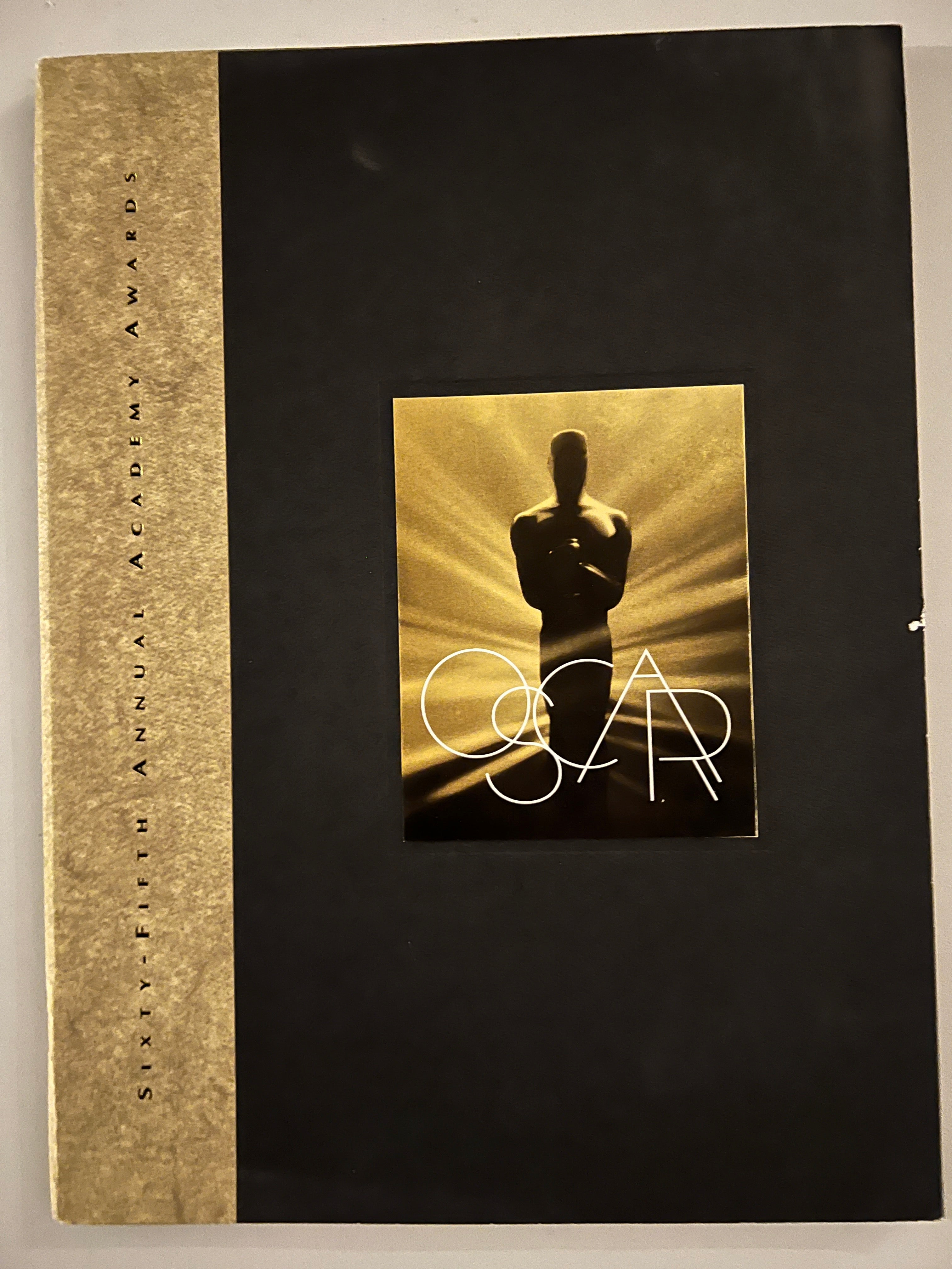 Original 1993 65th Annual Academy Awards Program