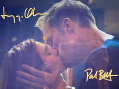 Avengers: Infinity War Elizabeth Olsen and Paul Bettany signed movie photo. 8x10 inches