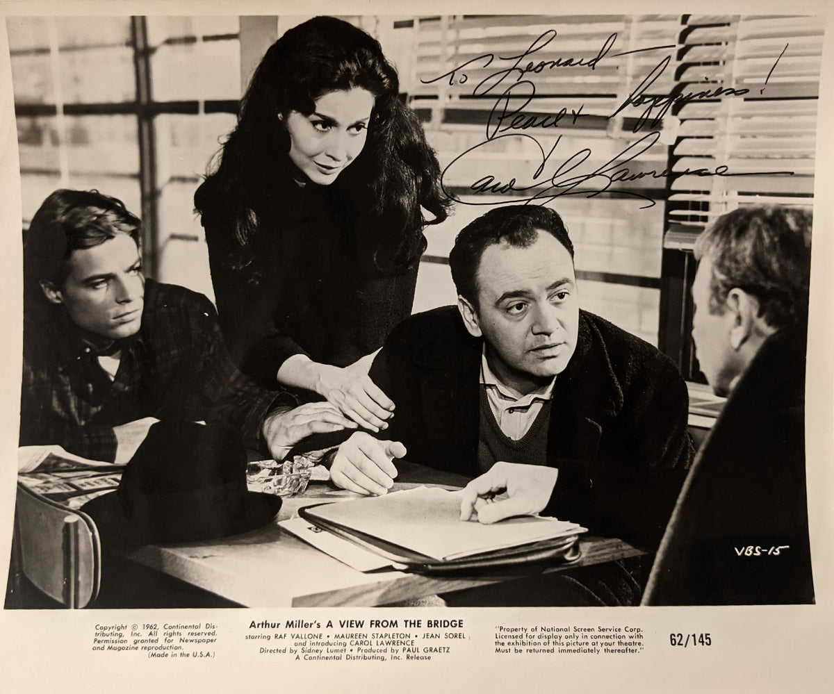 Carol Lawrence signed photo