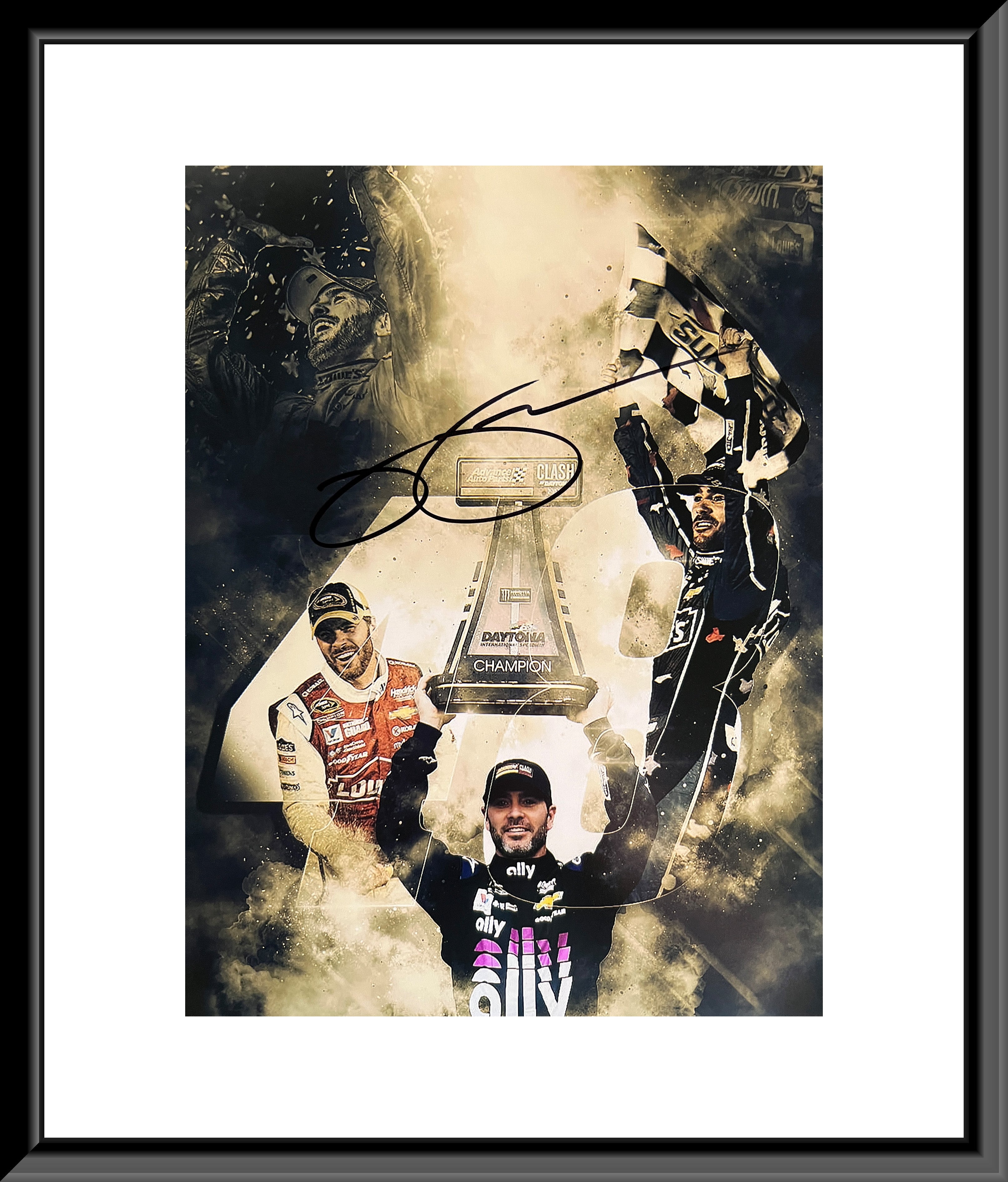 Racecar Driver Jimmie Johnson signed photo