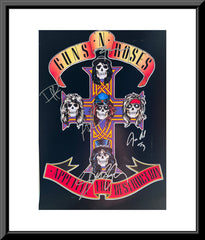 Guns N' Roses band signed mini poster