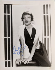 Claudette Colbert signed photo