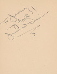 James Dean signature cut. GFA Authenticated