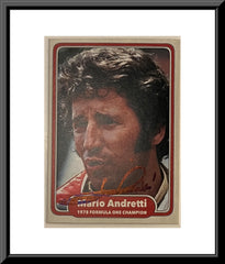 Mario Andretti signed trading card