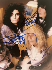 Motley Crue band signed photo